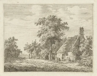 Two Houses Along a Road