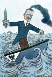 Cartoon by Wilhelm Cuno, Drawing by Adrien Barrere from Fantasio