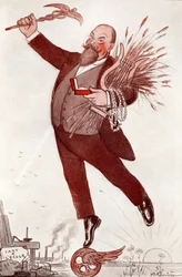 Portrait of the Poet and Politician Maurice Couyba (Maurice Boukay) - Drawing by Adrien Barrere