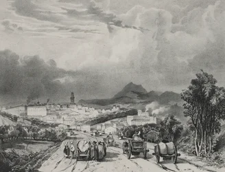 General View of Riom, Auvergne