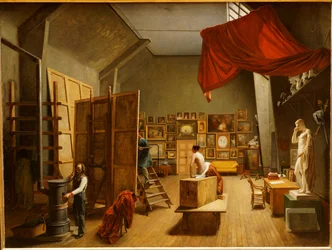 The Studio Interior of Abel de Pujol