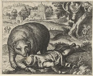 Fable of the Bear and the Two Travelers