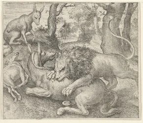 Fable of the Lion and the Fox