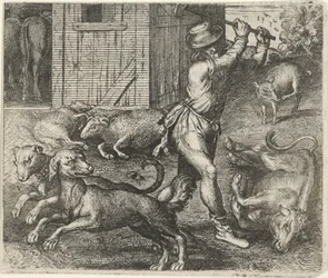 Fable of a Farmer and His Dogs