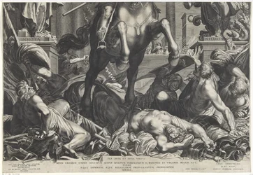 Emperor Ferdinand II on Horseback (lower sheet)