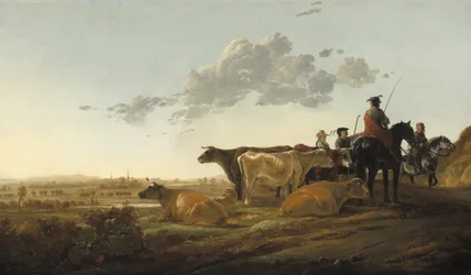 Landscape with Herdsmen, c.1650-52