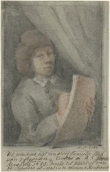 Detail of a Painting with the Self-Portrait of Constantijn Daniël à Renesse (detail)