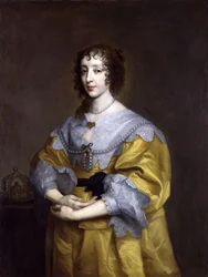 Portrait of Henrietta Maria de Bourbon, Queen of England (1609-1669)