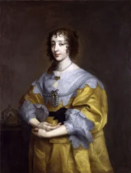 Portrait of Henrietta Maria de Bourbon, Queen of England (1609-1669)