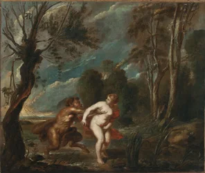 Landscape with a Nymph and a Satyr