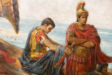 The Flight of Antony and Cleopatra from the Battle of Actium