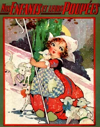 A little shepherdess, c.1920 (illustration)