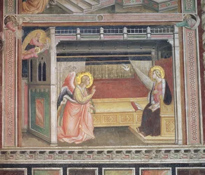 The Annunciation (detail) from the cycle of The Life of the Virgin and the Sacred Girdle, from the Cappella della Sacra Cintola
