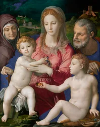 The Holy Family with Saints Anne and John the Baptist