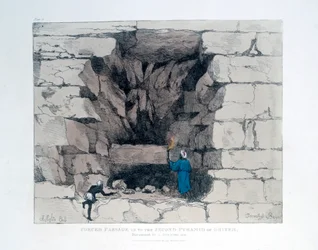 Forced Passage in the Second Pyramid of Ghizeh, Egypt