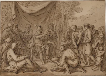 Prisoners Brought Before a General