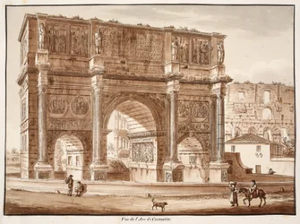 View of the Arch of Constantine