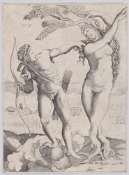 Apollo and Daphne, Dated 1518