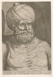 Portrait of Admiral Khair ad-Din Barbarossa