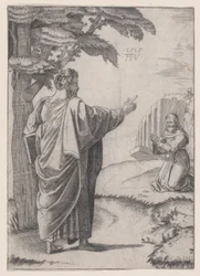 Saint Paul and the Franciscan Friar, dated 1517