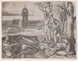 Two Men at a Cemetery