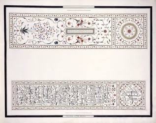 Specimens of the Mosaics, from the Tomb of the Emperor, c. 1815