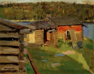 The Ekola Farm in Evening Light