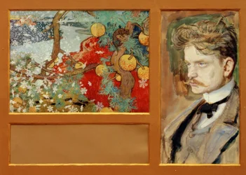 A Saga - Fantastic Landscape with Portrait of Jean Sibelius