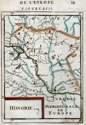 Map of Hungary 1683