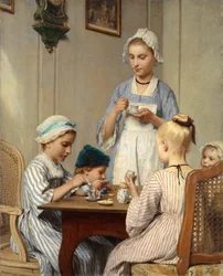 Children at Breakfast, 1879