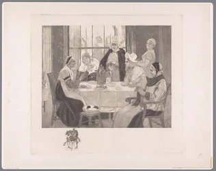 Group of Women in Traditional Dress at a Table