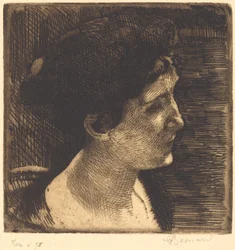 Woman in Full Profile