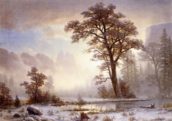 Valley of the Yosemite - Snow Fall