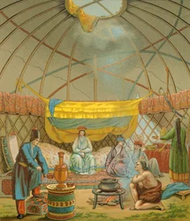 A Kalmyk, a Kalmuk Tent