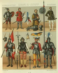 Illustration of European Warriors Armour