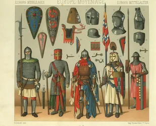 Illustration of French Warriors Armour