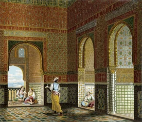 Interior of a Moorish House (Alhambra, Room of the Blessing)