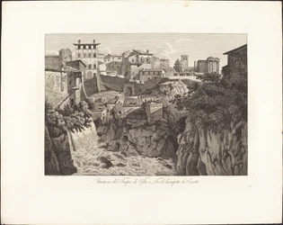 Situation of the Temple of Vesta at Tivoli, Opposite the Waterfall