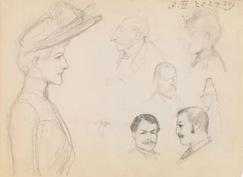 Portrait Study (verso Begonias)
