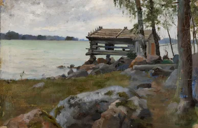 Seine Shed, study for Divine Service in the Uusimaa Archipelago