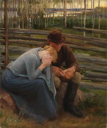 Sorrow, variation of the illustration for the poem At the Fair of Vernamo; Sorrow