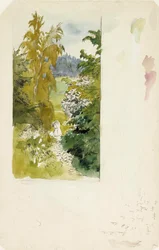 Summer Landscape, Tall Birches