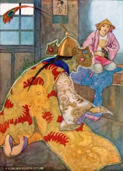 Aladdin Took the Lamp and Rubbed It. The Genie Instantly Appeared and Asked What Was Required of Him