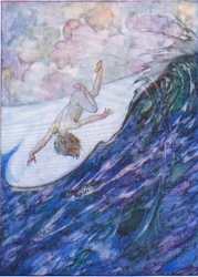 He Gave Three Ships Out of the Water, a Yard High, and Head Over Heels, from The Water Babies Published by Humphrey Milford Oxford University Press, c.1930