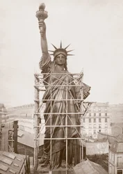 Assembling the Statue of Liberty, Paris 1883