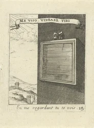 Wall with Mirror (Moralizing Love Emblems)