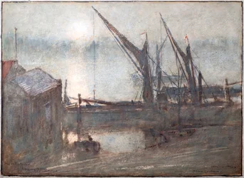 Fog on the River, Cheyney Walk, Chelsea