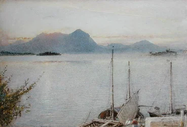 Sunrise from Baveno, Lago Maggiore
