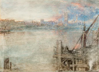 Westminster with the Houses of Parliament at sunset