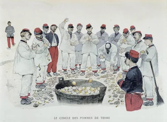 The Circle of Potatoes (Peeling Chore) - in 